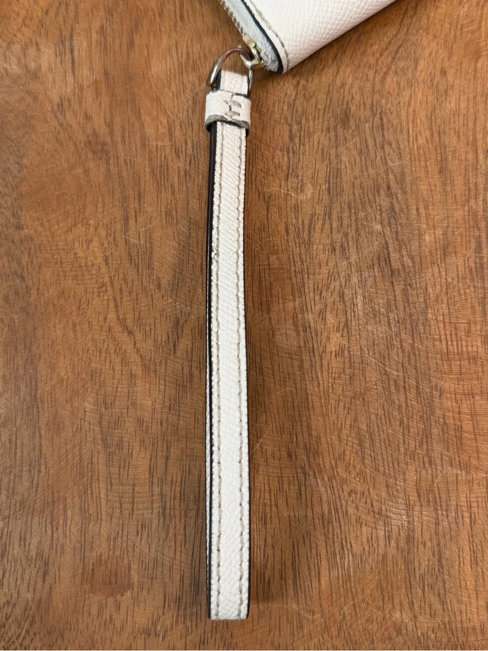 Coach Ivory Leather Zip-Around Wallet
